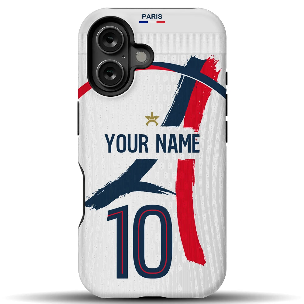 Coque iPhone PSG Personnalisée – Ajoutez Votre Nom & Numéro