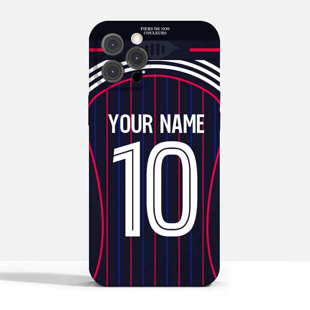 Coque iPhone Olympique Lyonnais 2025 Personnalisée – Nom & Numéro