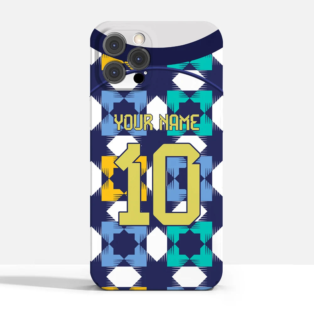 Coque iPhone Équipe d’Algérie 2025 Personnalisée – Nom & Numéro