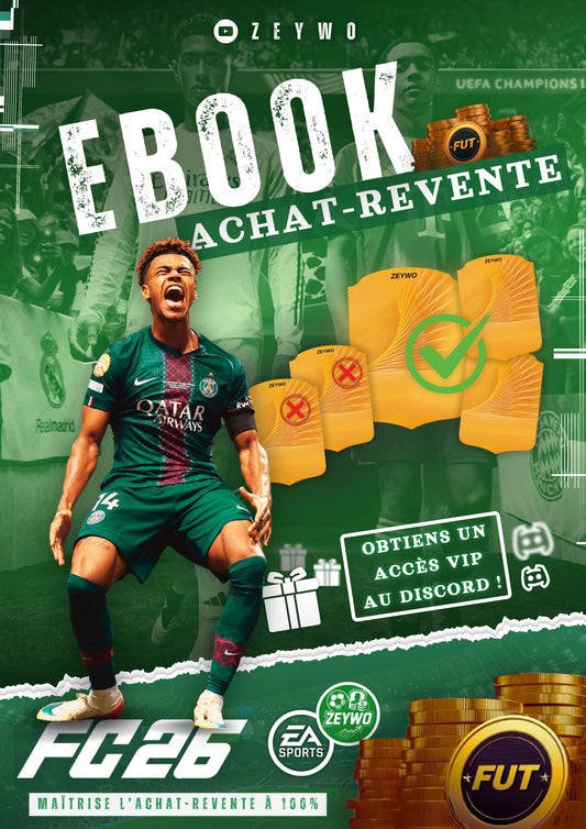 E-Book Achat Revente FC 26 + Accès VIP Discord à Vie