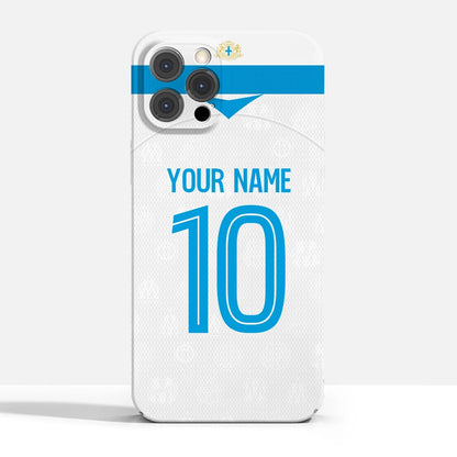 Coque iPhone Olympique de Marseille 2025 Personnalisée – Nom & Numéro